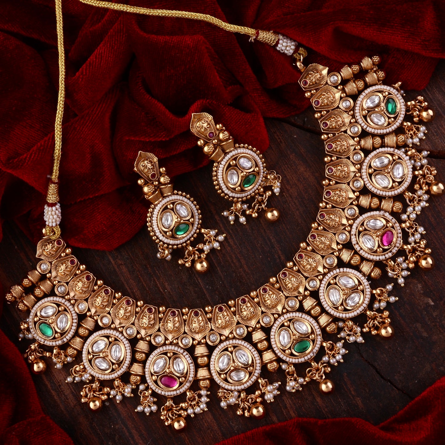 Bhawana Rajwada Necklace Set with Earring