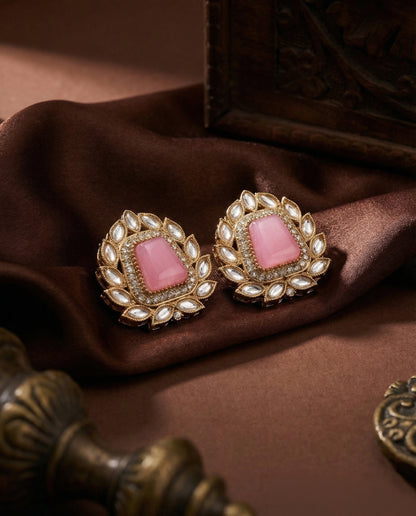 Blush Amosie Premium Kundan Stud Earrings