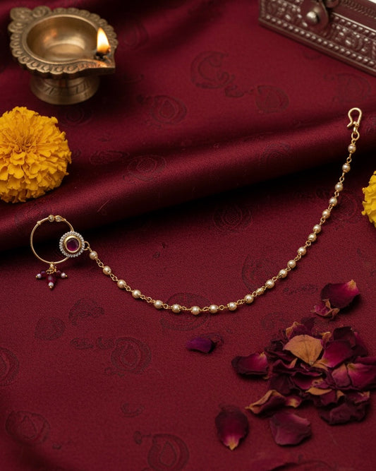 Ruby Nandini Nath non pierced nose ring