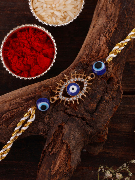 Nazaria Evil Eye Rakhi with Tilak Set and Card