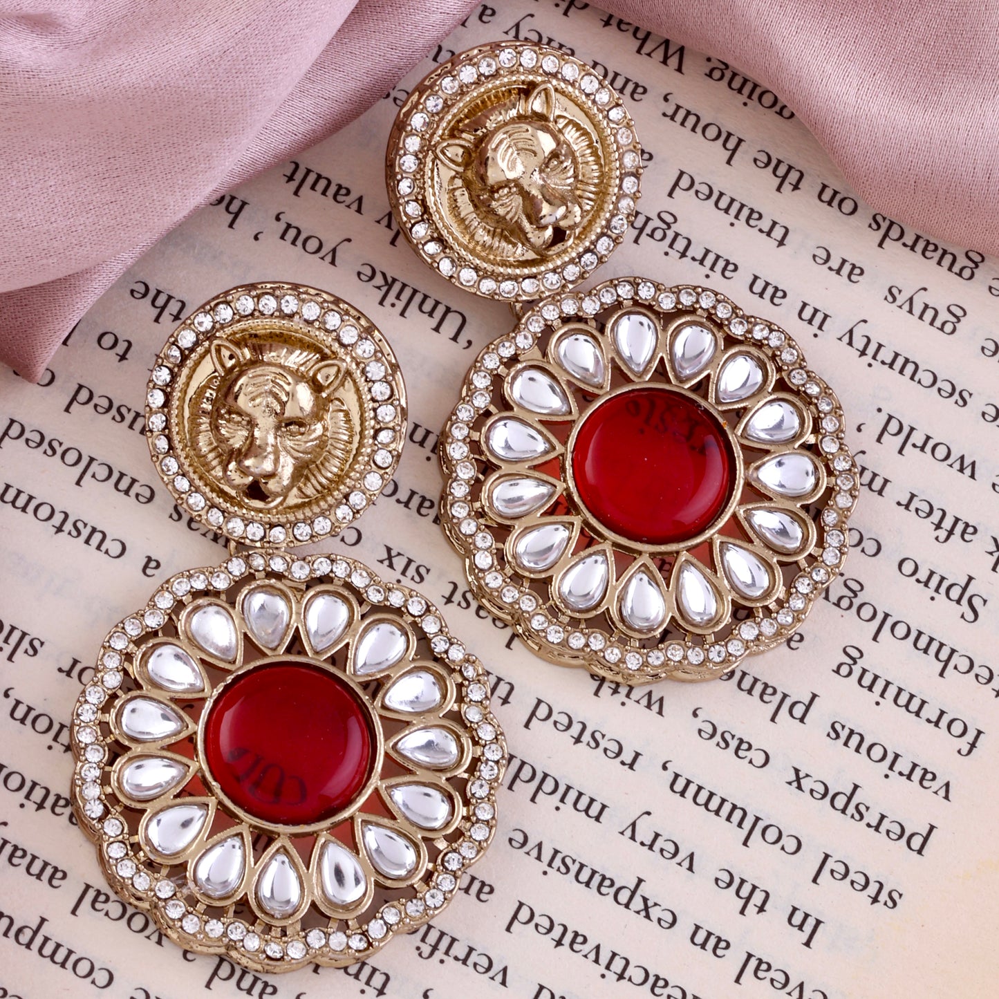 Ruby Kysa Bollywood Inspired Designer Earring