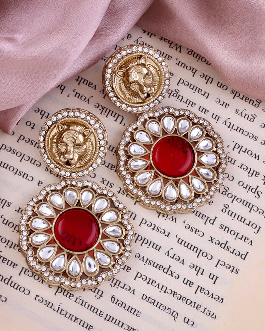Ruby Kysa Bollywood Inspired Designer Earring
