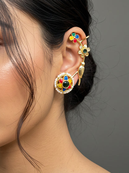 Multi Sanghvi Designer Ear Cuff Earring