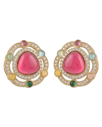 Multi Tishavya Premium Stud Earring