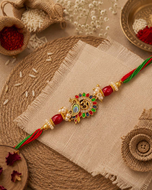 Keshav Rakhi for Brother | Tilak Set Included