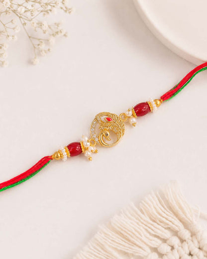 Mohan Rakhi for Brother | Tilak Set Included