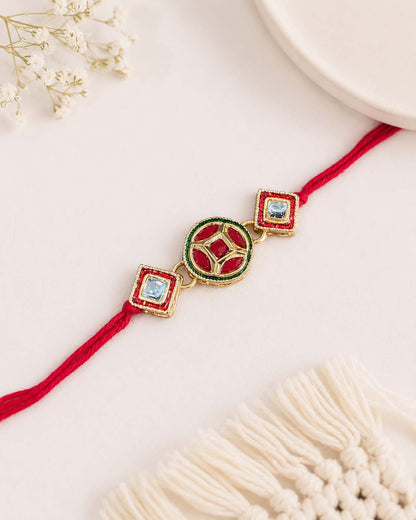 Arin Rakhi for Brother | Tilak Set Included