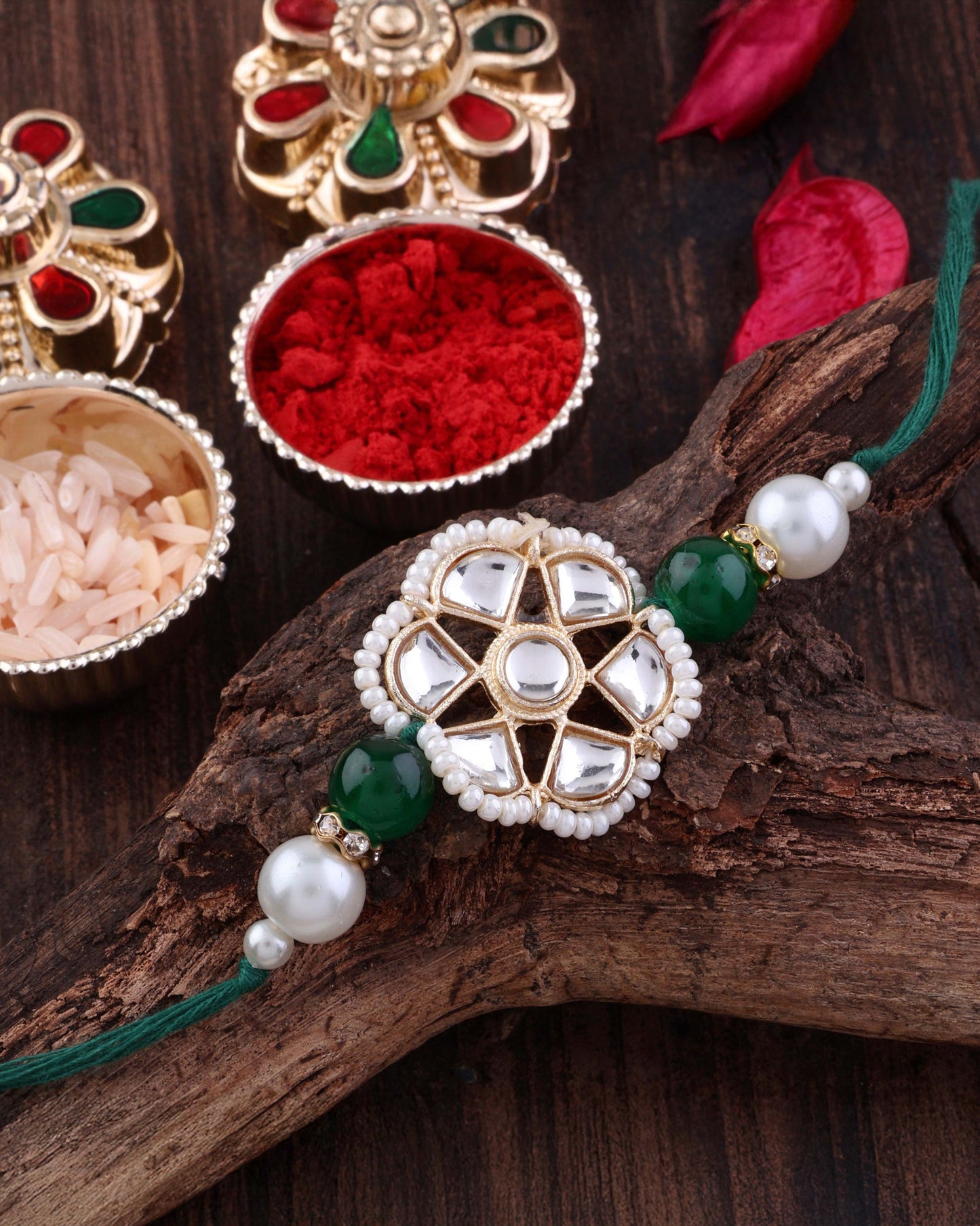 Green Reesha Rakhi
