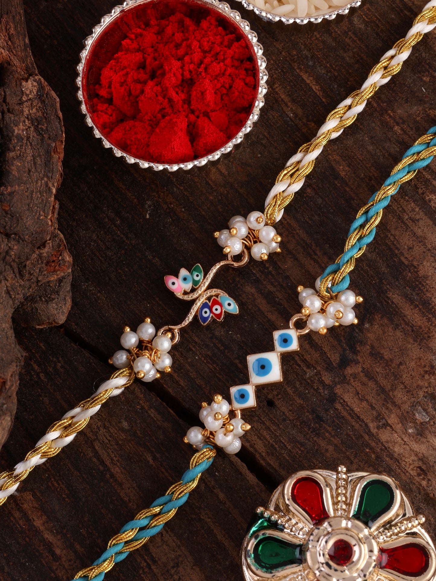 Aarav-Inaaya Rakhi Pack of 2 with Tilak Set and Card