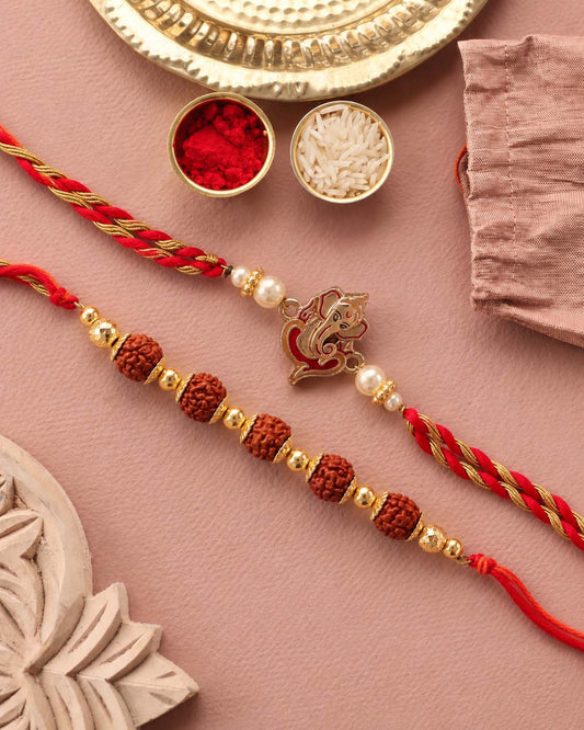 Ganpati - Shivansh Rakhi for Brother | Tilak Set Included