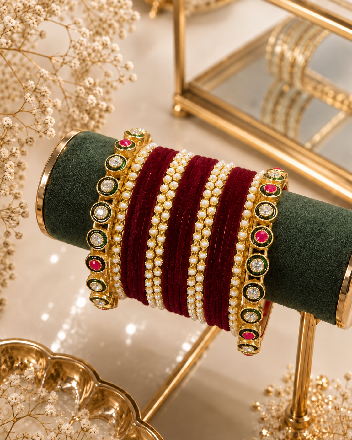 Seeta Rajwada Bangle Set - Both Hand