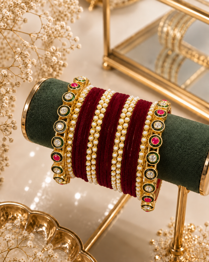 Seeta Rajwada Bangle Set - Both Hand