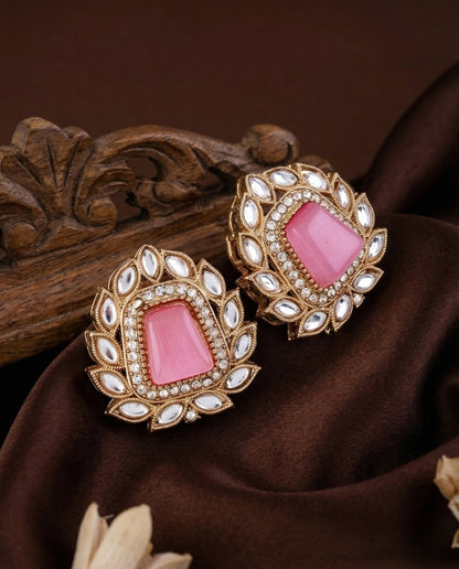 Blush Amosie Premium Kundan Stud Earrings