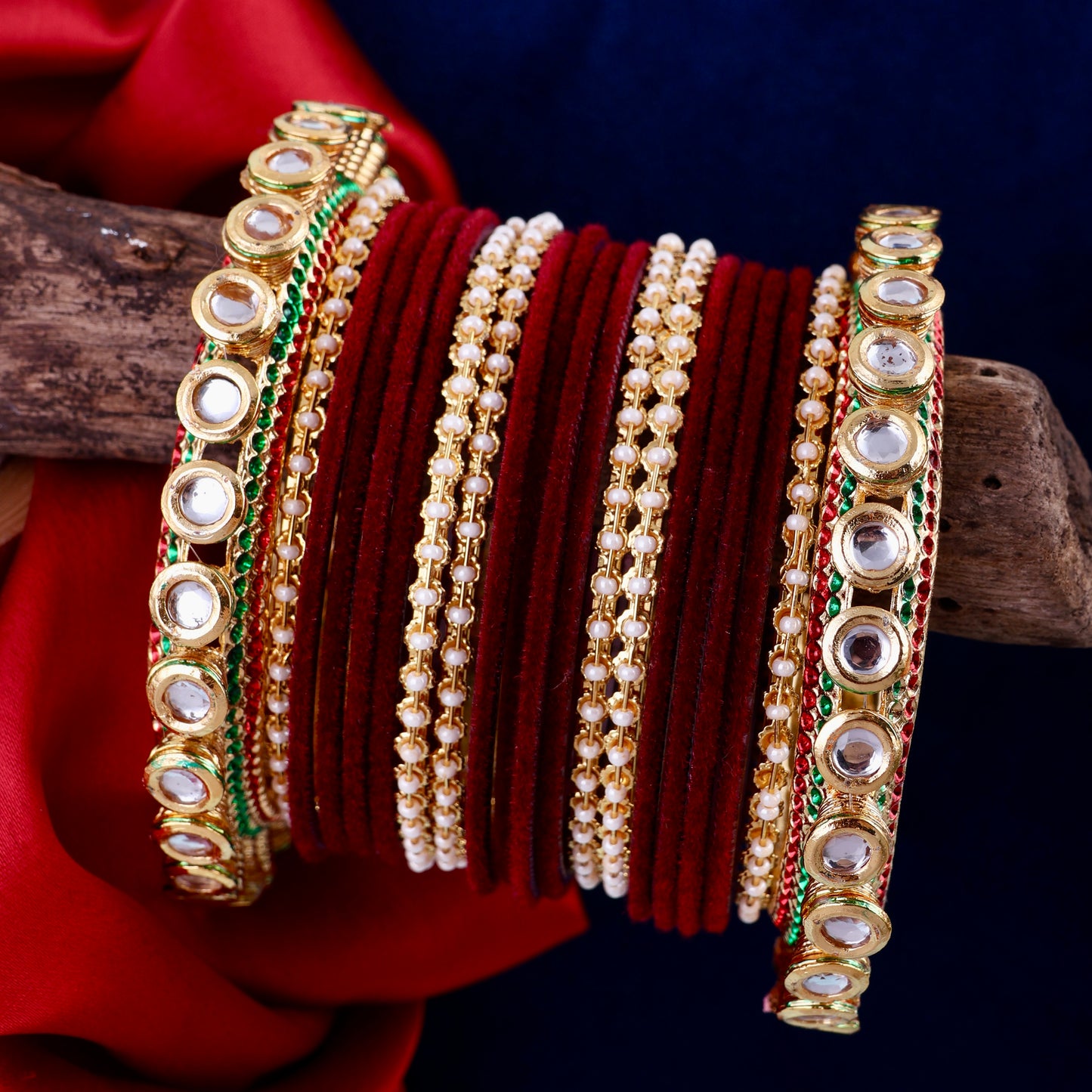 Seeta Rajwada Bangle Set - Both Hand