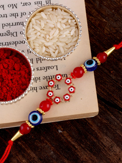 Tapas-Chakra Rakhi Pack of 2 with Tilak Set and Card