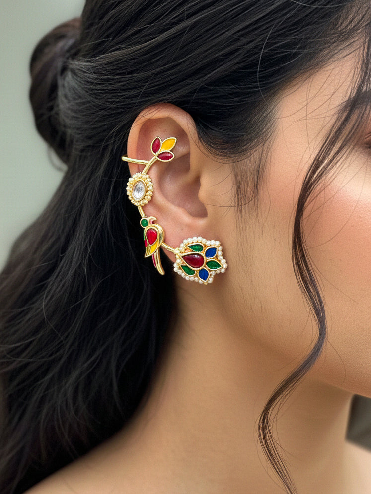 Multi Vamika Designer Ear Cuff Earring