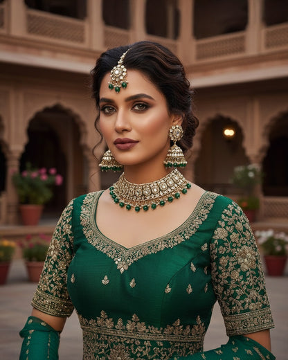 Emerald Padmini Choker Set