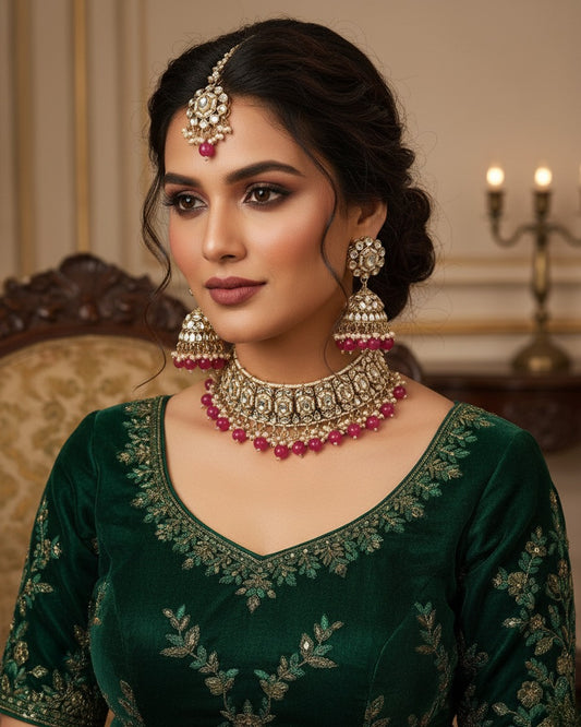 Pink Padmini Choker Set