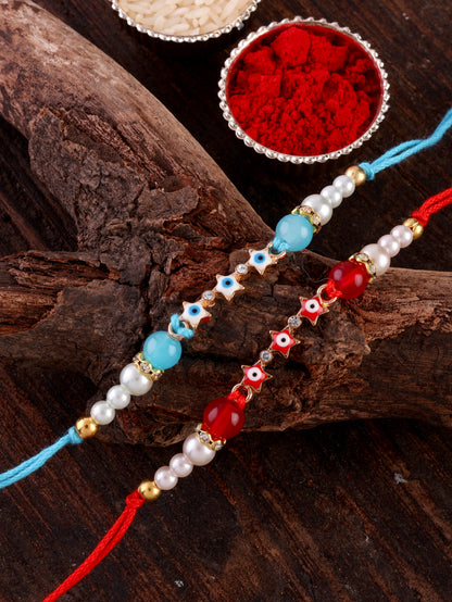 Pack of 2 - Iraak Rakhi for Brother | Tilak Set Included