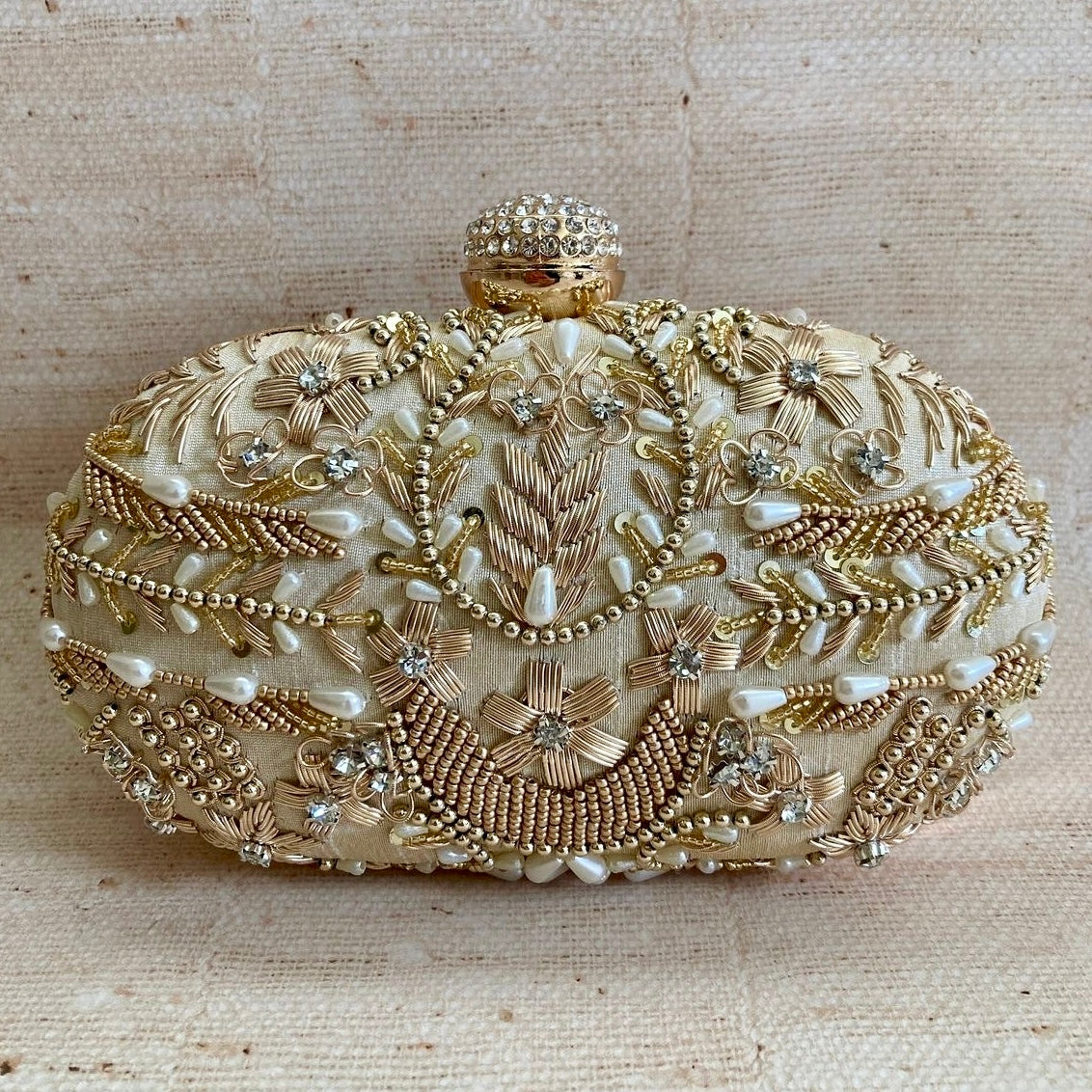 Gold Kanika Bridal Ethnic Clutch