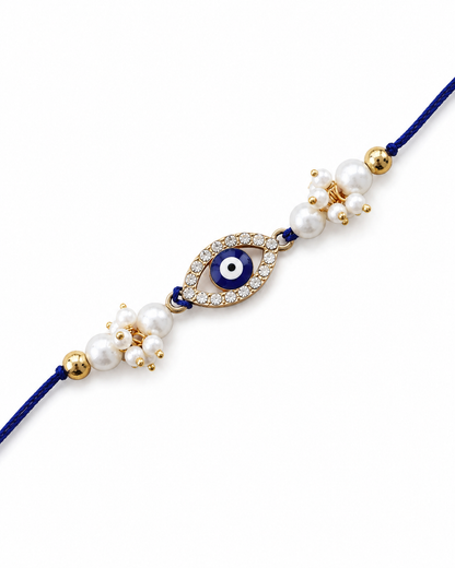 Indra Evil Eye Rakhi with Tilak Set and Card