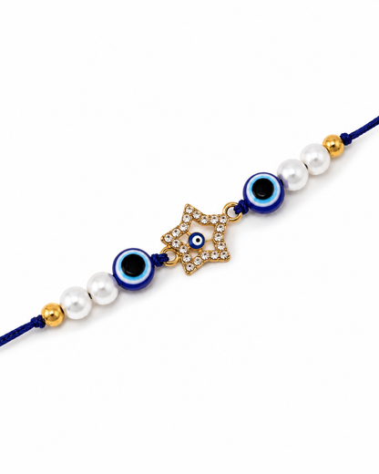 Vritika Evil Eye Rakhi for Brother | Tilak Set Included