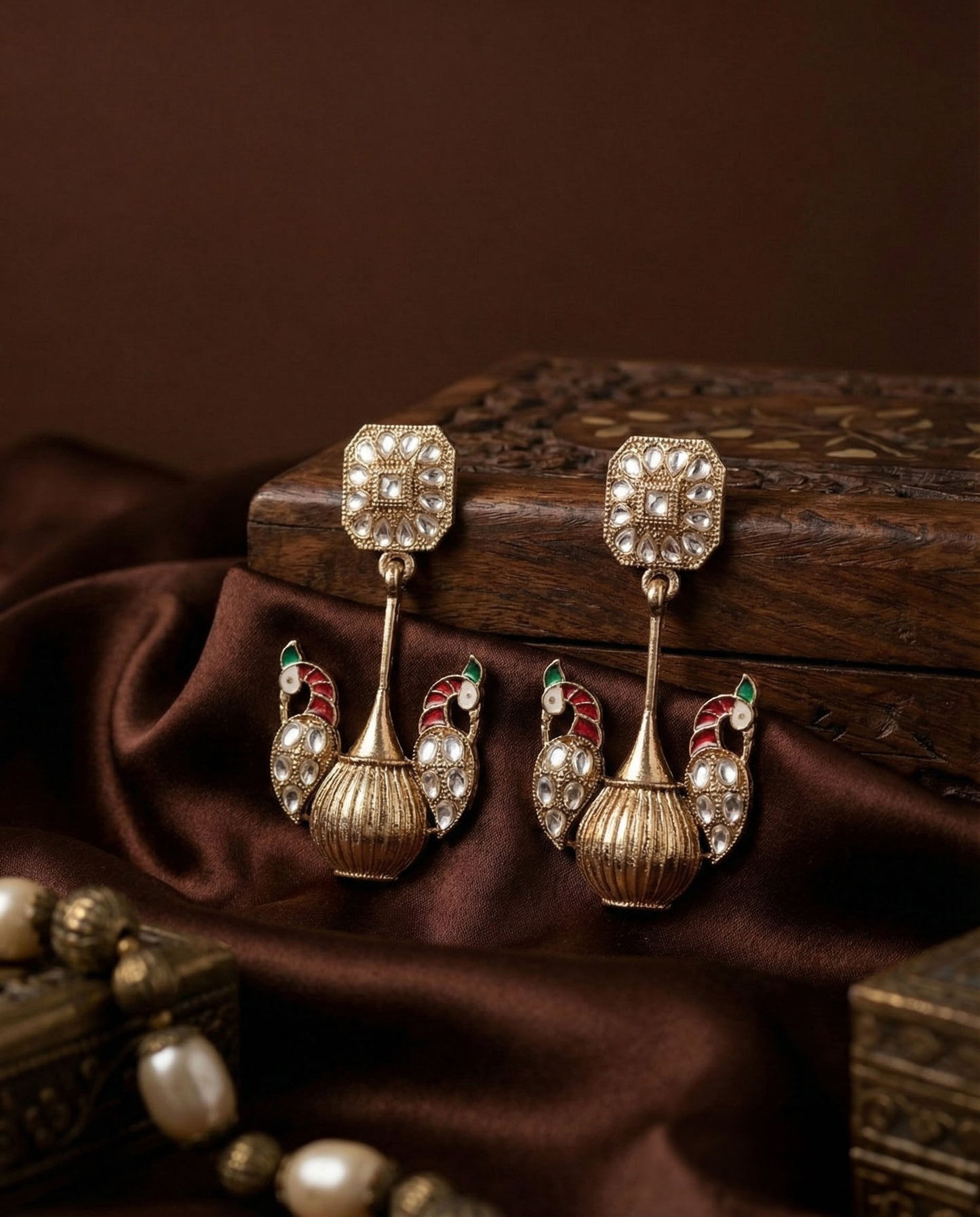 Kafka Kundan Earring