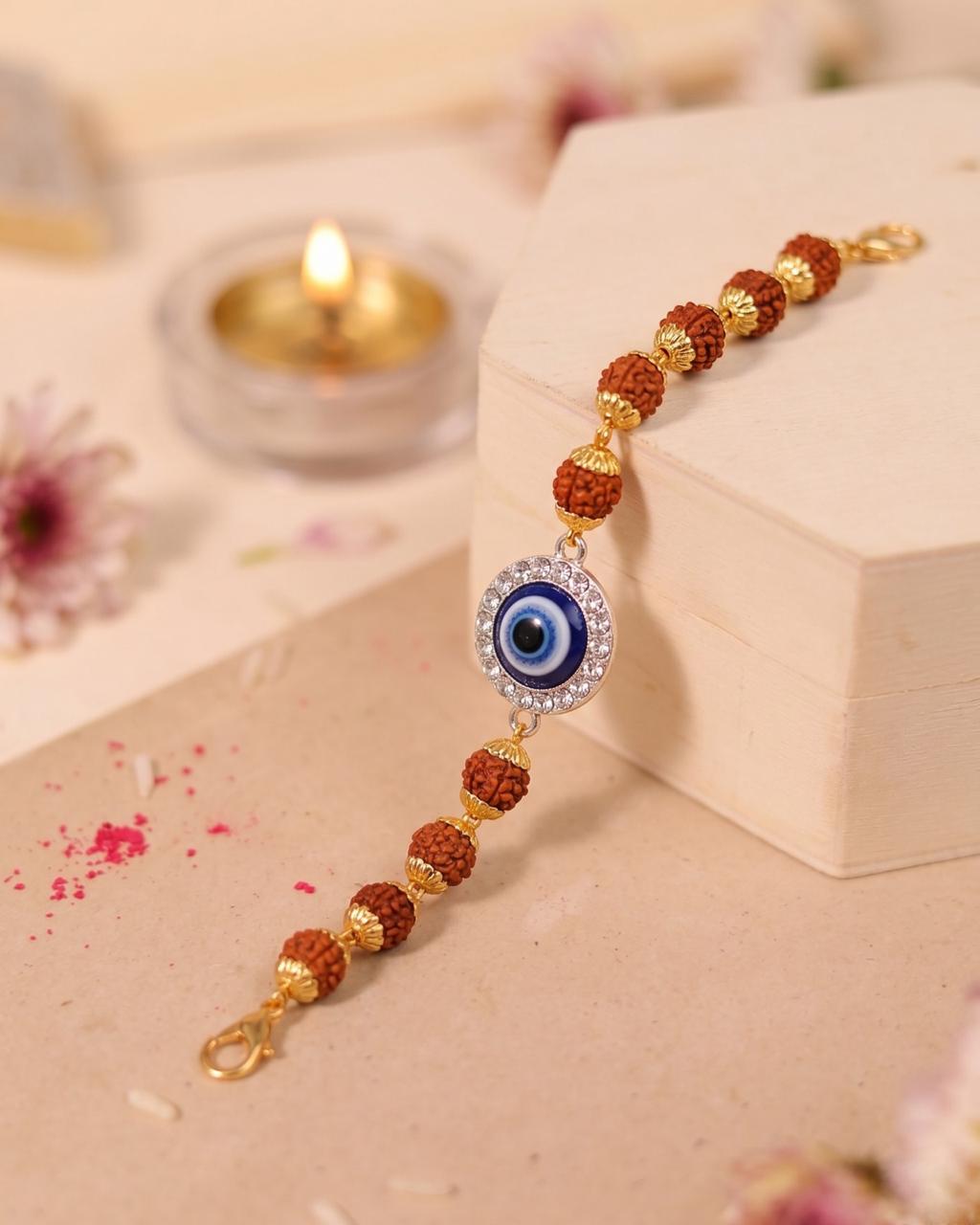 Advit Rudraksh Evil Eye Bracelet