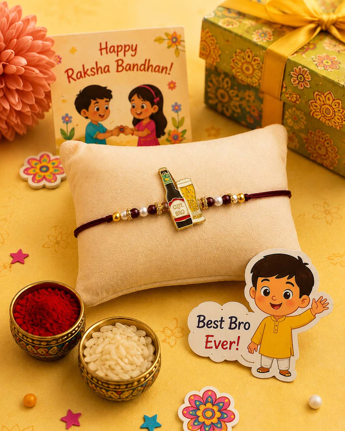 Chill Bro Rakhi for Brother | Tilak Set Included