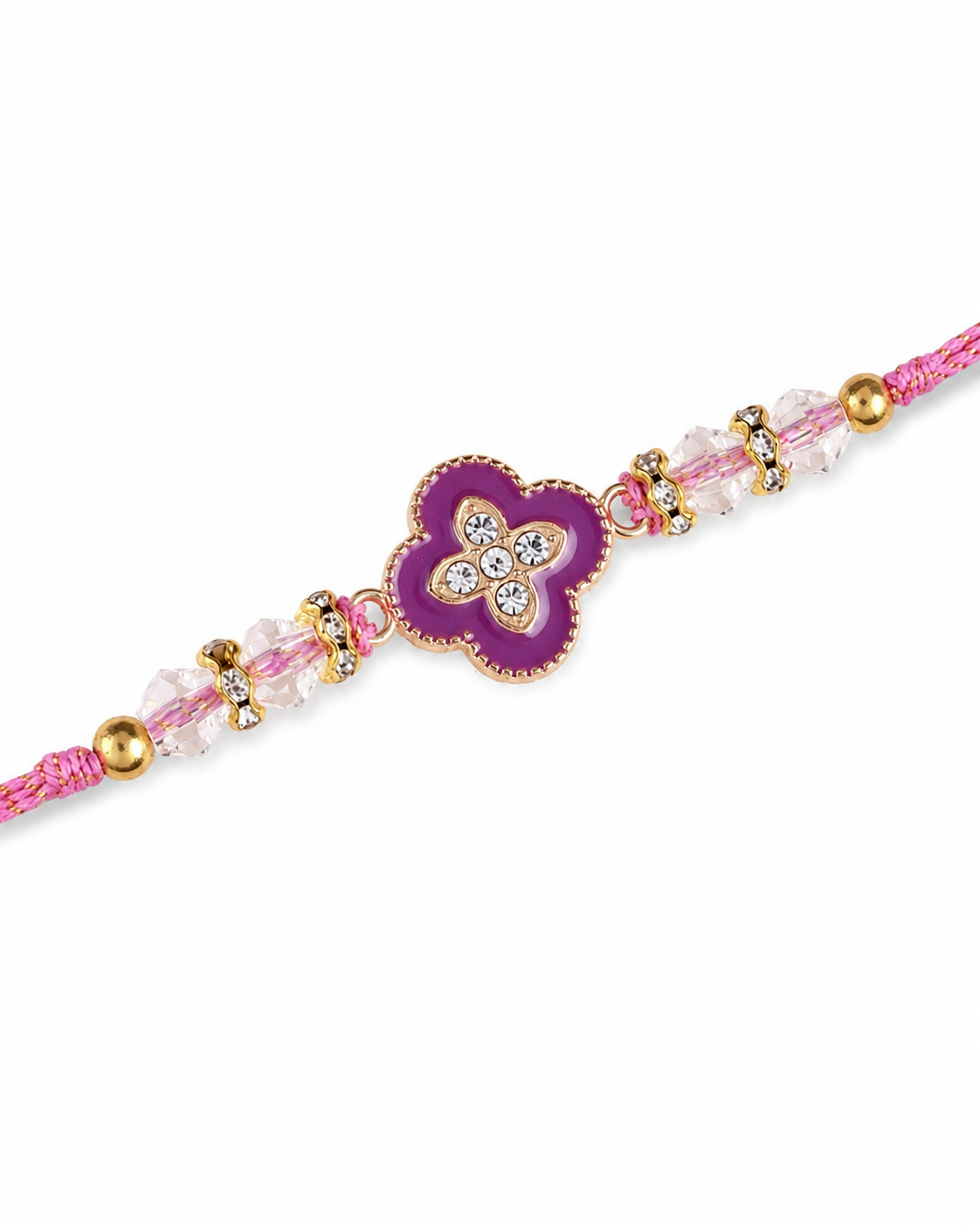 Lilac Laksharv Rakhi for Brother | Tilak Set Included