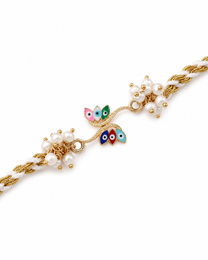 Inaaya Evil Eye Rakhi with Tilak Set and Card