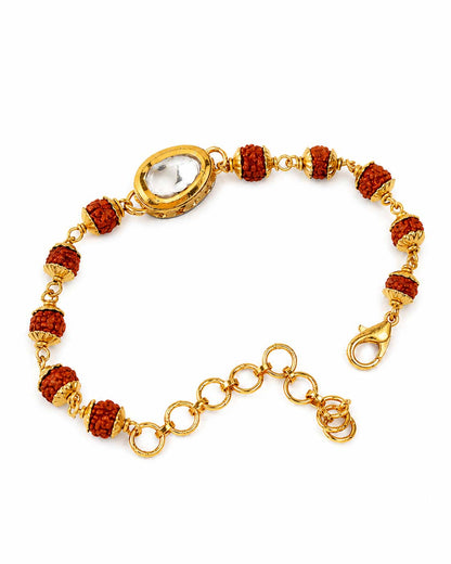 Vaidvik Rudraksh Bracelet Rakhi for Brother | Tilak Set Included