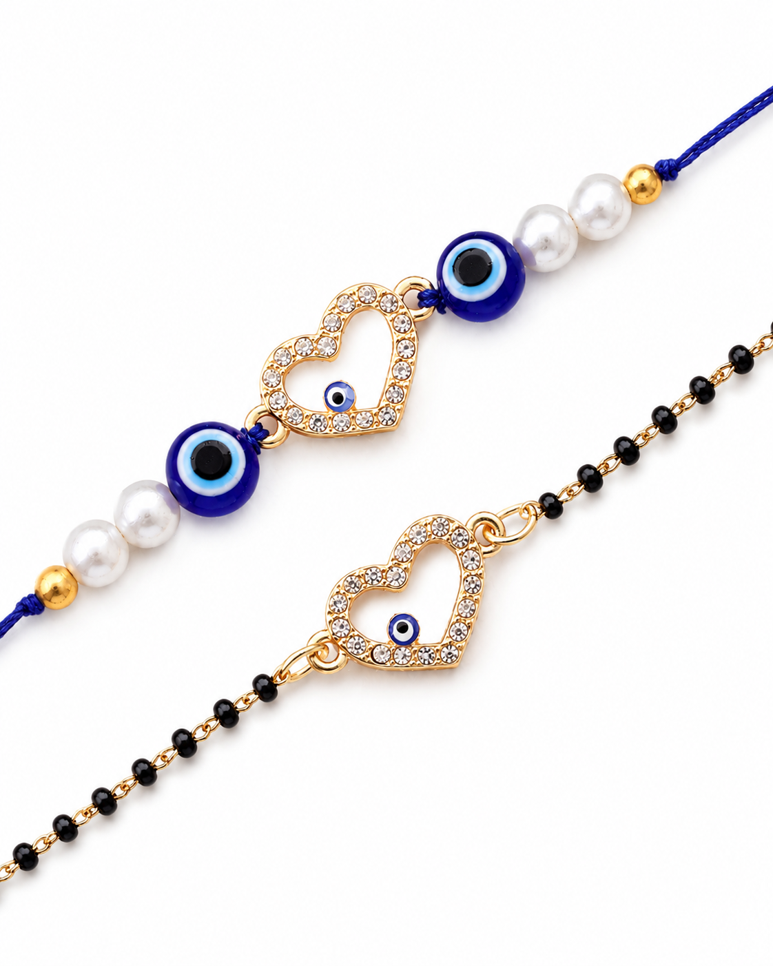 Raudrik Bhaiya Bhabhi Rakhi Mangalsutra with Tilak Set and Card