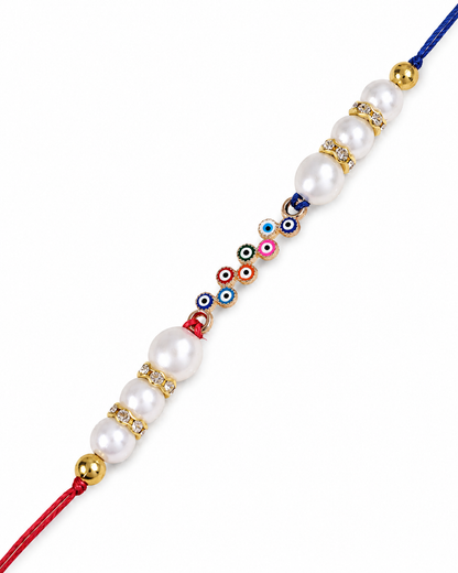 Tapas Evil Eye Rakhi with Tilak Set and Card