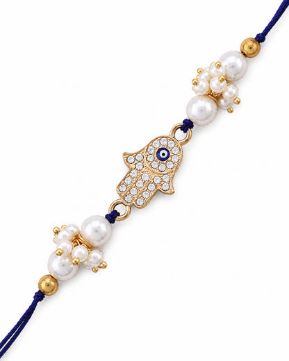 Mayan Evil Eye Rakhi with Tilak Set and Card
