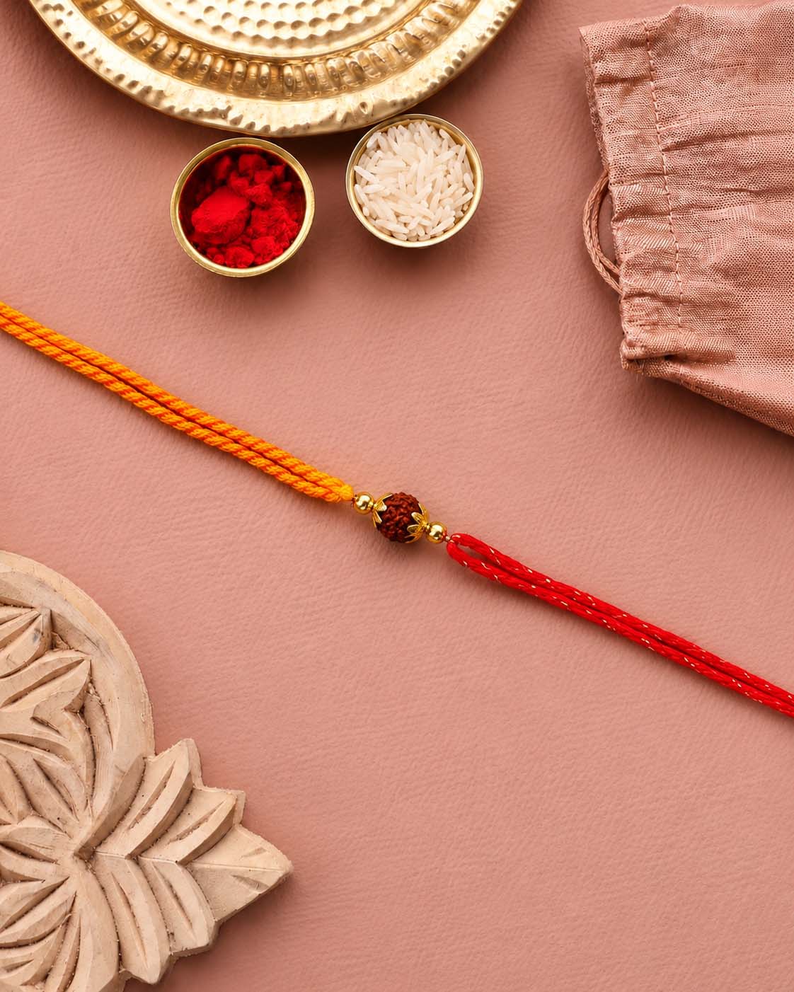 Rudresh Thread Rakhi for Brother | Tilak Set Included