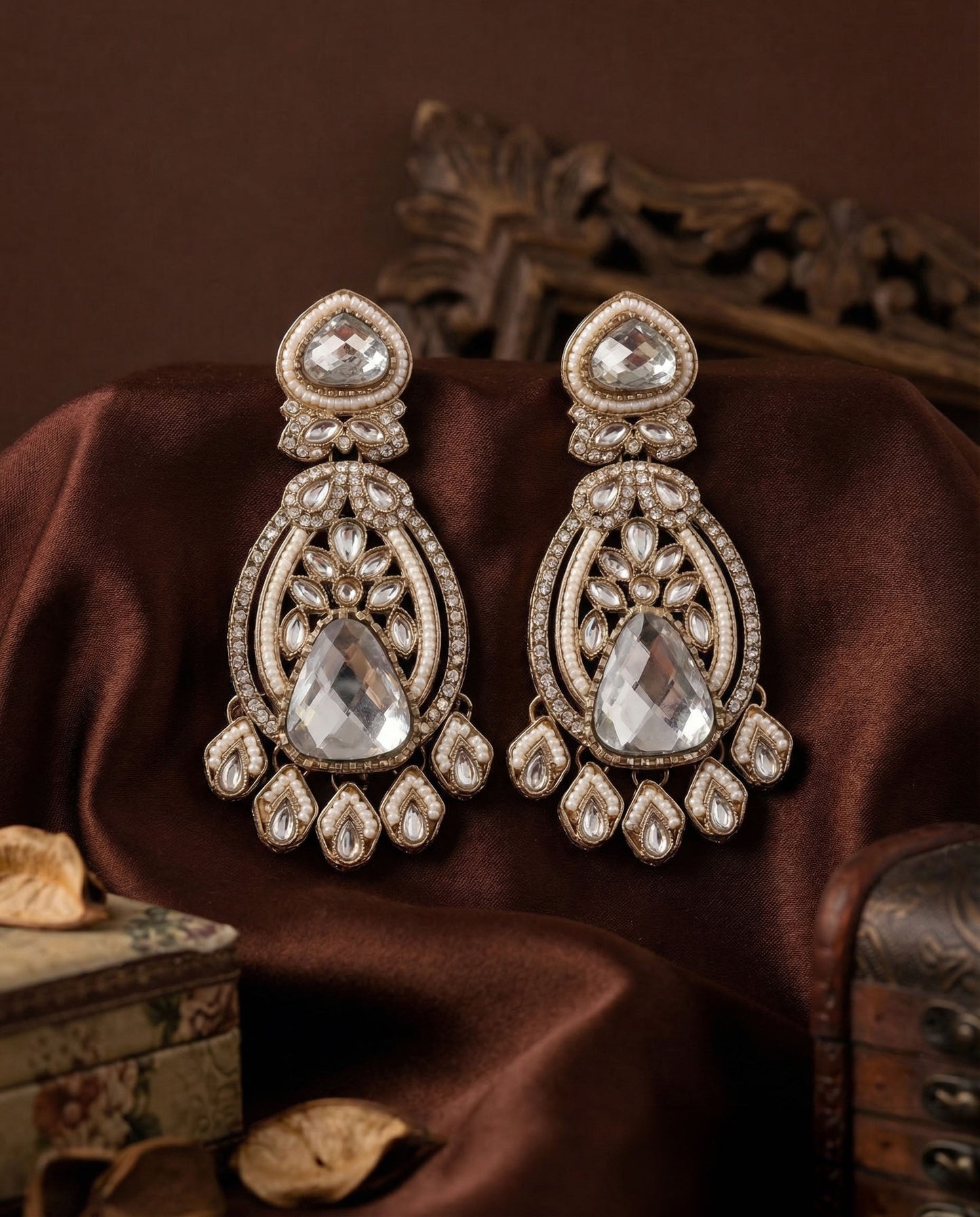 Risha Premium Designer Kundan Earring