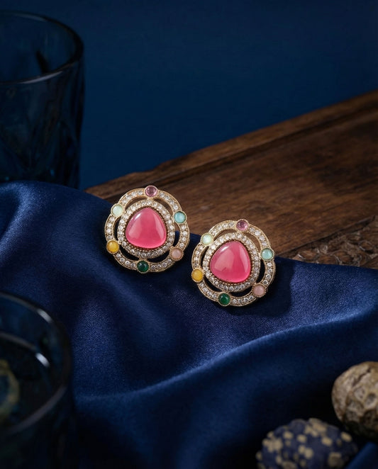 Multi Tishavya Premium Stud Earring