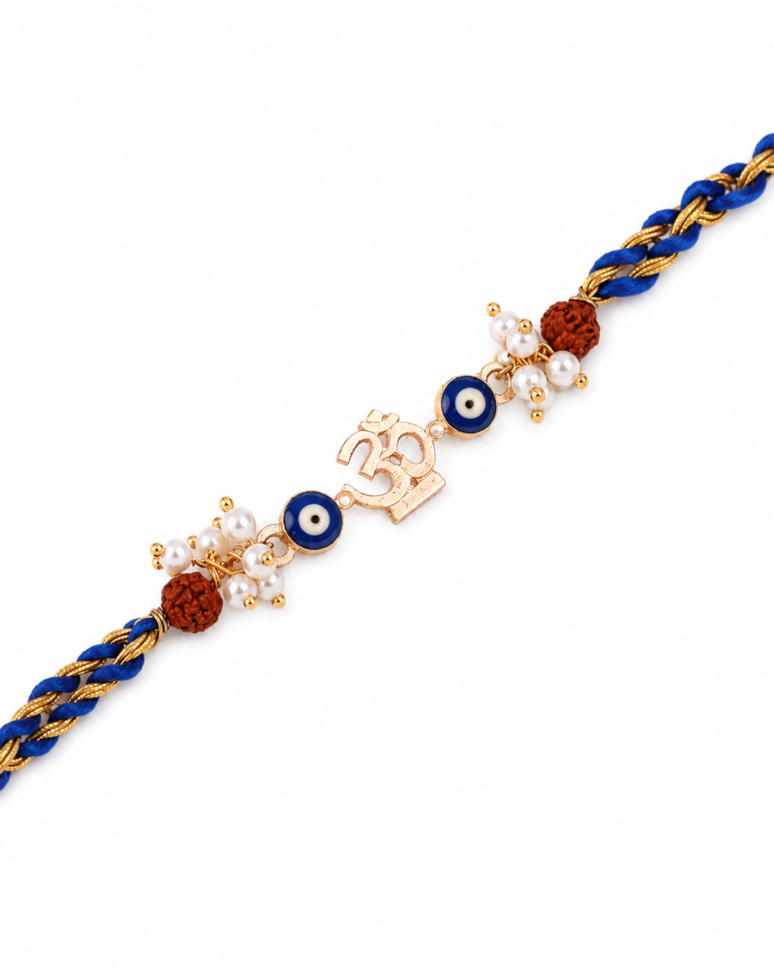 OM Evil Eye Rakhi with Tilak Set and Card