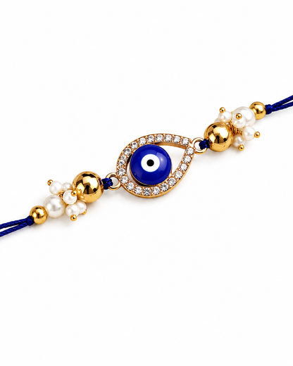 Netra Evil Eye Rakhi with Tilak Set and Card