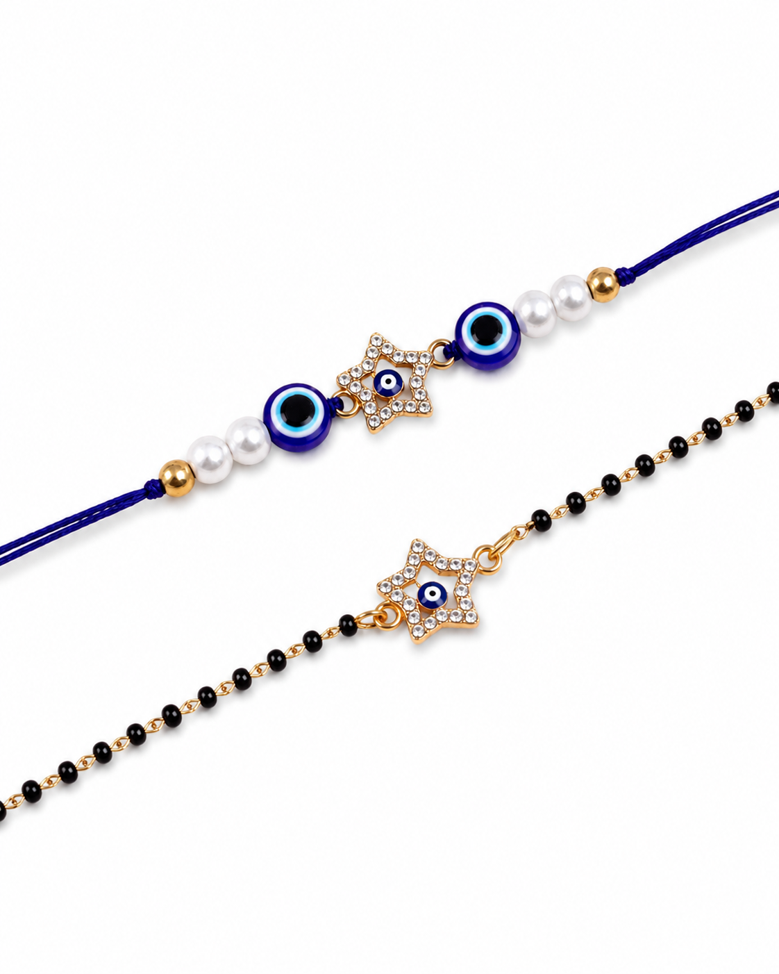 Vritika Bhaiya Bhabhi Rakhi Mangalsutra with Tilak Set and Card