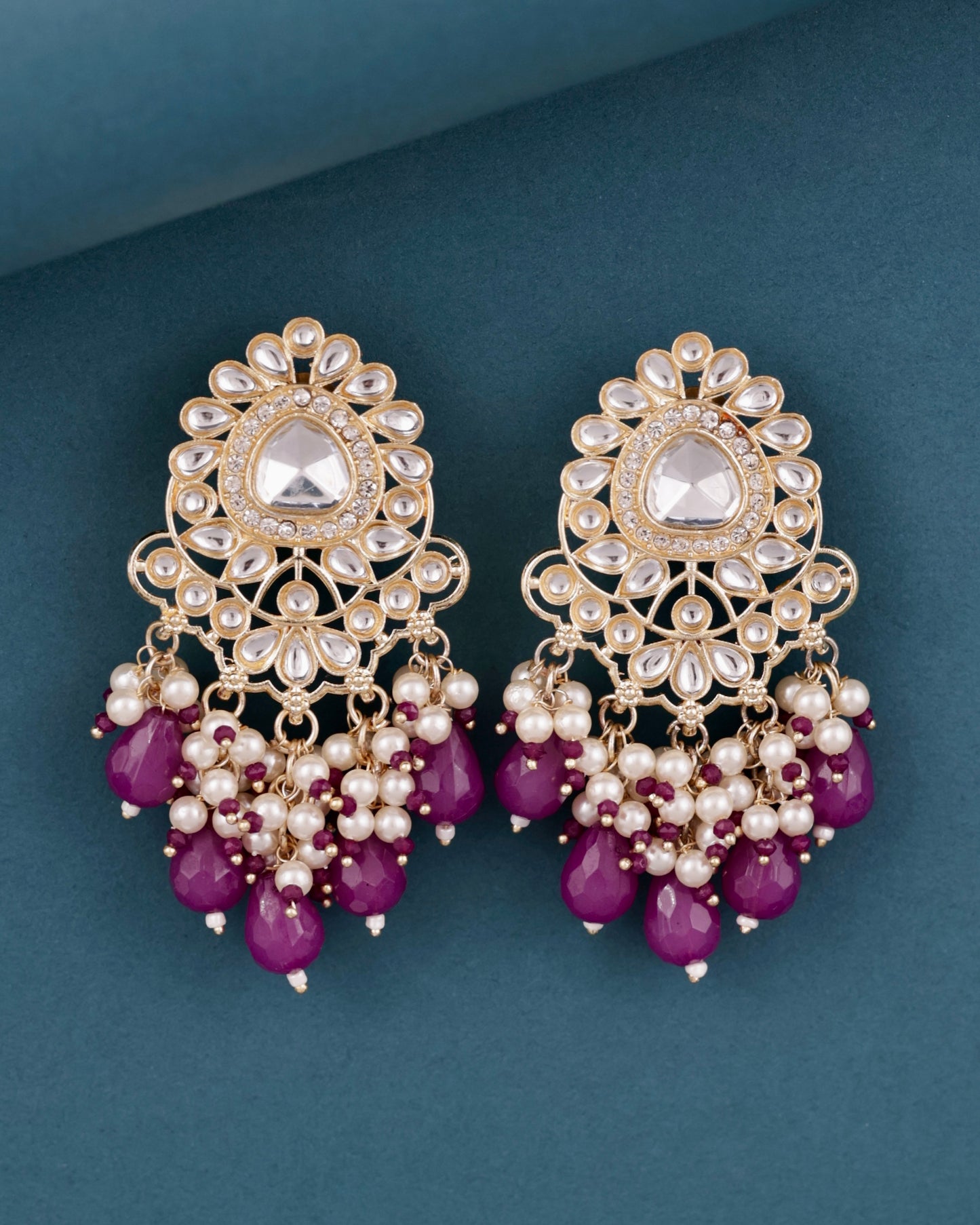 Purple Ayla Zircone Earring