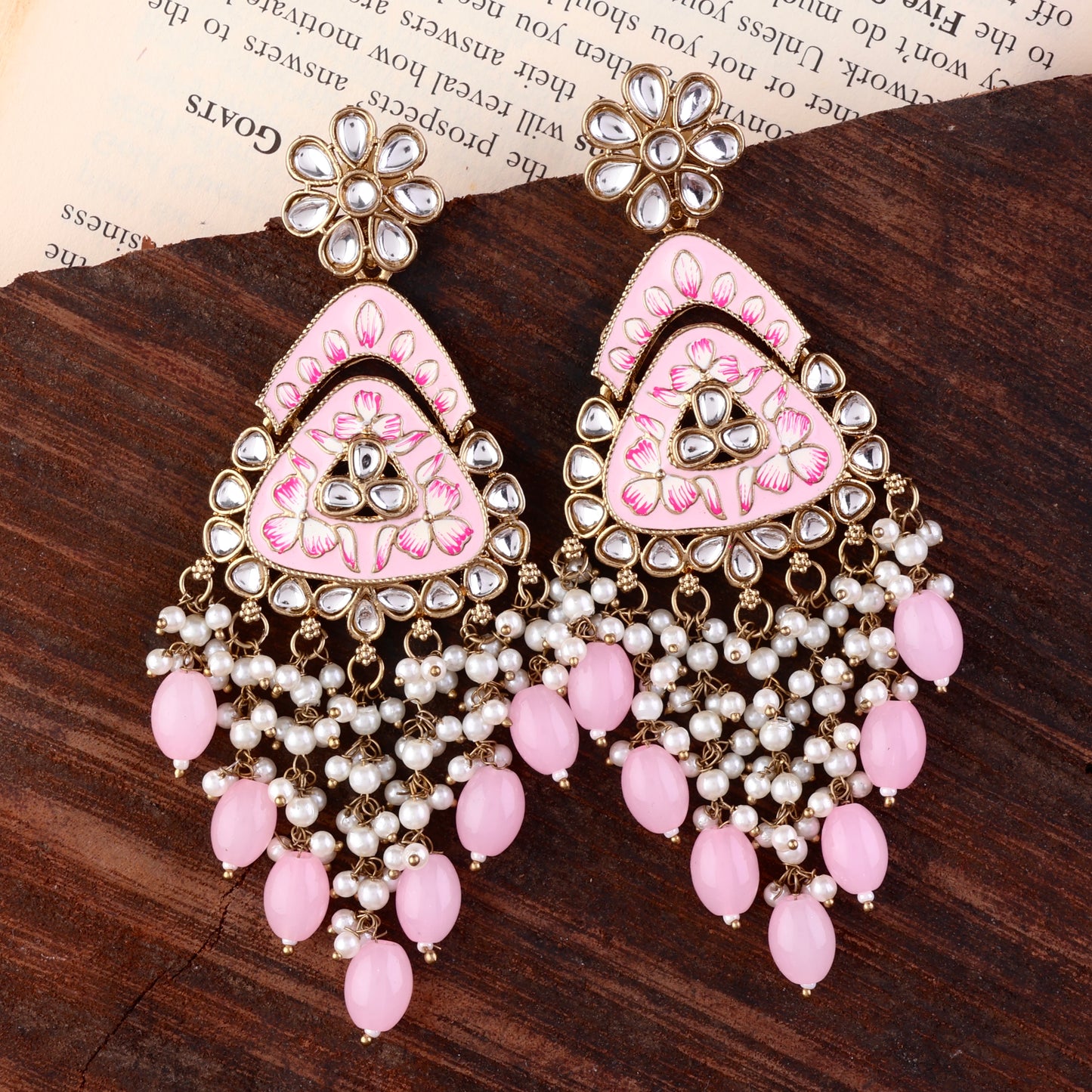 Blush Vaidehi Meenkari Kundan Earring