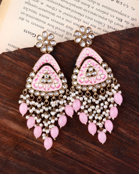 Blush Vaidehi Meenkari Kundan Earring