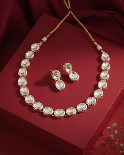 Kaushal Kundan Choker with Earring