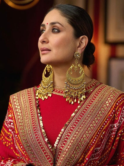 Ishrita Premium Bollywood Inspired Peacock Chandbali Earring
