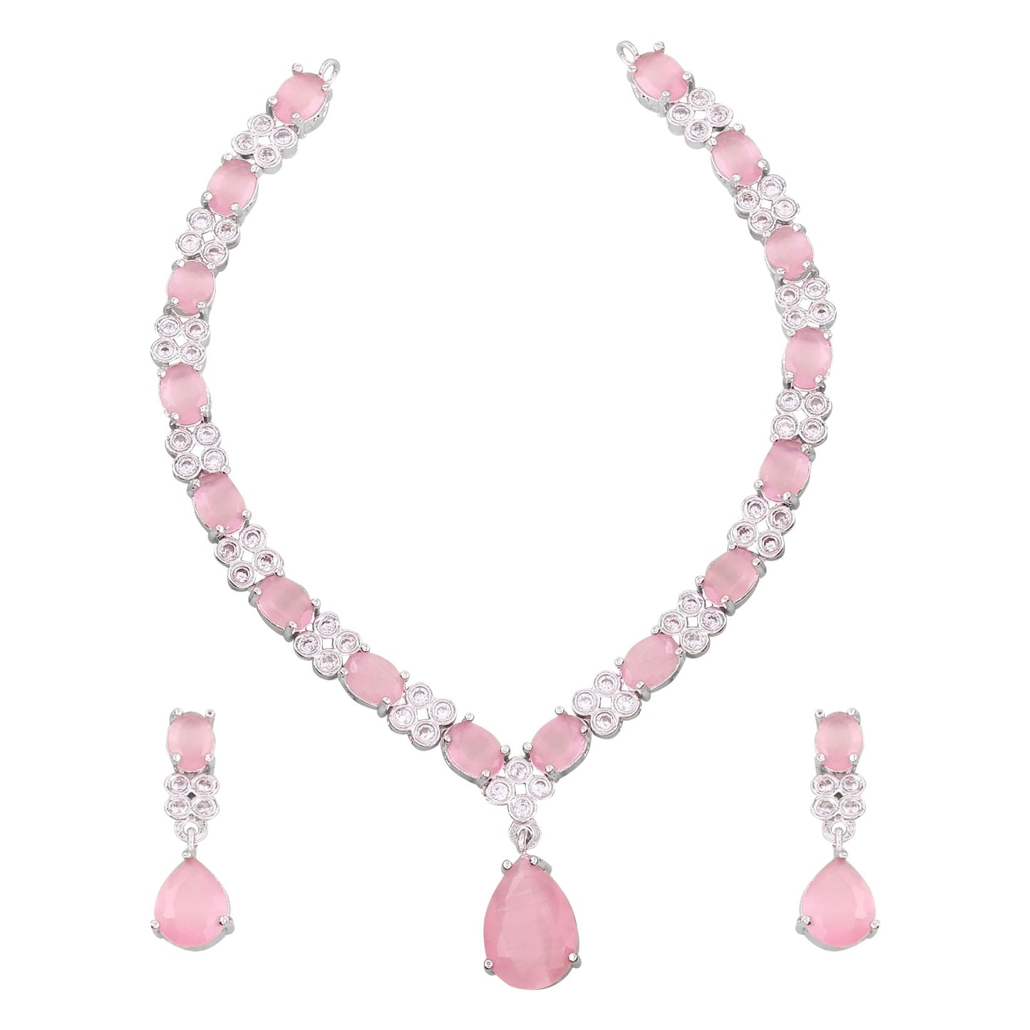 Blush Eliana American Diamond Necklace Set