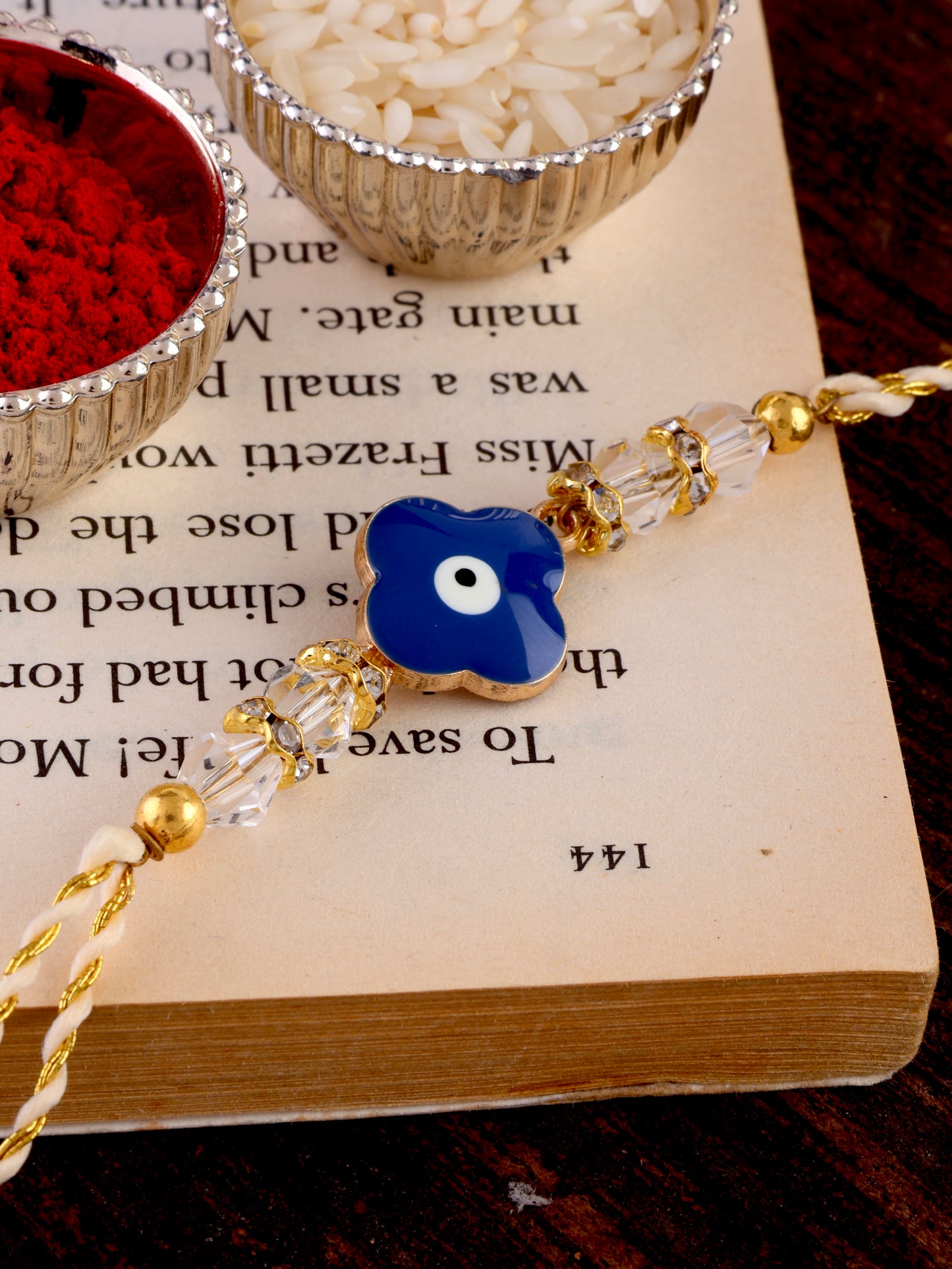 Kavach Evil Eye Rakhi with Tilak Set and Card