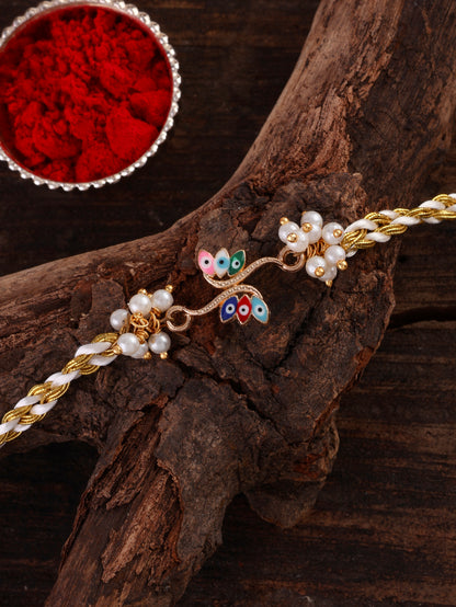 Inaaya Evil Eye Rakhi with Tilak Set and Card