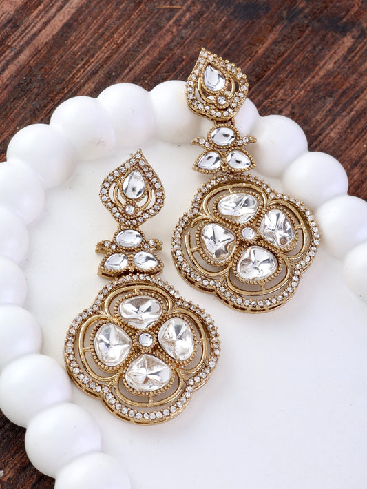 White Areesha Premium Designer Earring